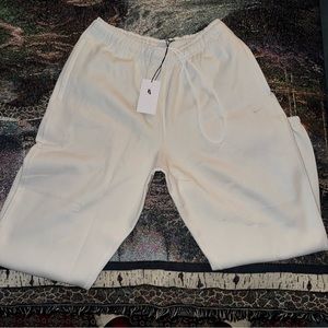 Nike Solo Swoosh Fleece Pants Phantom White CW5460-030 Men’s Size X-Large